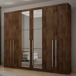 Guarda-Roupa Casal com Espelho 6 Portas 6 Gavetas Kratos 2019 Espresso Móveis - 1 Guarda-Roupa Casal com Espelho 6 Portas 6 Gavetas Kratos 2019 Espresso Móveis - 1