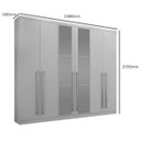 Ver imagem 4 de Guarda-Roupa Casal com Espelho 6 Portas 6 Gavetas Kratos 2019 Espresso Móveis