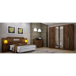 Guarda-Roupa Casal com Espelho 6 Portas 6 Gavetas Kratos 2019 Espresso Móveis - 5 Guarda-Roupa Casal com Espelho 6 Portas 6 Gavetas Kratos 2019 Espresso Móveis - 5