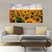 Quadro Decorativo Mosaico Flor Gira Sol 5 Peças 60x100cm - 2