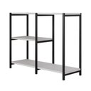 Ver imagem 2 de Aparador Industrial Artesania 95cm Console para Sala Home Hall Entrada e Decoração - Preto/branco