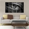 Quadro Decorativo Mosaico Olho Humano 5 Peças 60x100cm - 2