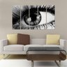 Quadro Decorativo Mosaico Olho Humano 5 Peças 60x100cm - 2
