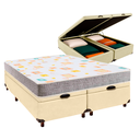 Ver imagem 1 de Cama Box Bau Blindado Casal + Colchão D20 D20 Inducol