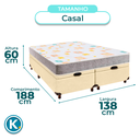 Ver imagem 3 de Cama Box Bau Blindado Casal + Colchão D20 D20 Inducol