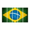 Quadro Mosaico Bandeira Do Brasil Ambiente 5 Peças 60x100cm - 1