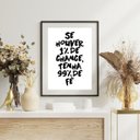 Ver imagem 1 de Quadro Decorativo Tenha 99% de Fé - 60x48cm:madeira Branca