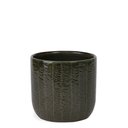 Ver imagem 1 de Cachepot Decorativo em Cerâmica Verde Escuro 14,5cm 22853 Mart