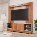 Ver imagem 1 de Estante Ripado para TV até 70 Polegadas 100% MDF 180CMX196,4cm Caribe