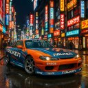 Ver imagem 2 de Quadro Carro Drift Nas Ruas de Tóquio - Kamikaze Quadros