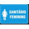PLACA BANHEIRO - SANITÁRIO FEMININO - 1