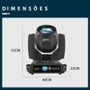 Ver imagem 3 de Luzes de Palco 230w R7 Canhao Efeitos Led Moving Colorido 16 Canais 14 Cores Holofote Dj Show Casame