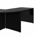 Ver imagem 5 de Mesa para Escritório em L Mesa L 190cm x 70cm Pés Painel Moderno sem Gavetas Preto F5 Office