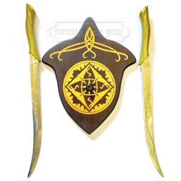 Espadas Adaga Legolas Elfo - estilo Senhor Dos Anéis - com suporte de parede - 3