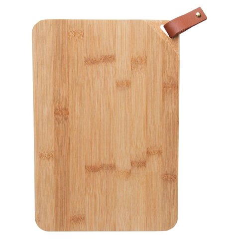 Tábua de Corte Retangular em Bambu c/ Alça 31cm Wolff