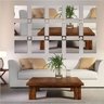 Espelho Decorativo Quadrados para Parede Quarto Ou Sala - 1