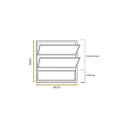 Ver imagem 4 de Vitro Basculante 60x60 Alumínio Branco Vidro Liso