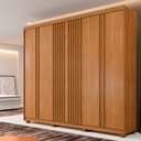 Ver imagem 2 de Guarda Roupa Montreal Ripado 6 Portas Benetil:cinamomo