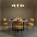 Ver imagem 1 de Cadeira Sala de Jantar Margara Kit 4 em Aço Preto Napoli Impermeável D03 - D'Rossi