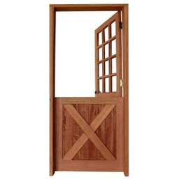 Kit Porta de Madeira 210x82cm Holandesa Maciça Madersilva - 4