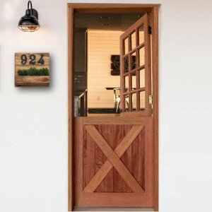 Kit Porta de Madeira 210x82cm Holandesa Maciça Madersilva