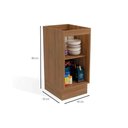 Ver imagem 2 de Balcão de Cozinha Modulado Botanic M621 c/ 1 Porta Nogueira/Fendi - Kappesberg