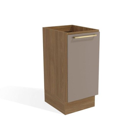 Balcão de Cozinha Modulado Botanic M621 c/ 1 Porta Nogueira/Fendi - Kappesberg