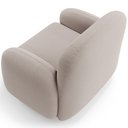 Ver imagem 6 de Poltrona Decorativa Orgânica para Sala Living Morelo M05 Bouclê Bege Claro - Lyam Decor