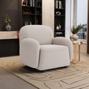 Ver imagem 1 de Poltrona Decorativa Orgânica para Sala Living Morelo M05 Bouclê Bege Claro - Lyam Decor
