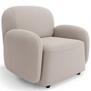 Ver imagem 5 de Poltrona Decorativa Orgânica para Sala Living Morelo M05 Bouclê Bege Claro - Lyam Decor