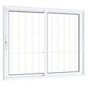 Ver imagem 2 de Vitro 2 Folhas Alumínio Branco 100cm x 120cm com Grade