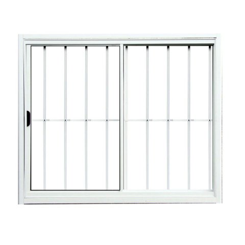 Vitro 2 Folhas Alumínio Branco 100cm x 120cm com Grade