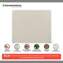 Ver imagem 5 de Cabeceira Cama Box King Size Alba 195cm com Frame Bouclé Bege - Desk Design