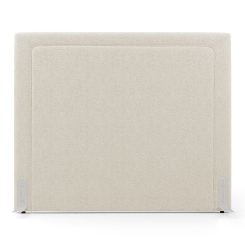 Cabeceira Cama Box King Size Alba 195cm com Frame Bouclé Bege - Desk Design