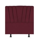 Ver imagem 2 de Cabeceira Estofada Bélgica 140CM Casal Suede Bordo - D A DECOR