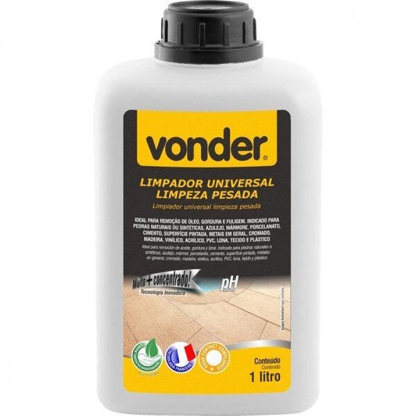 Limpador universal limpeza pesada biodegradável 1 litro Vonder