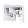 Cama Infantil 193,5cm C/ Escrivaninha Armário 2 Portas e Baú Cor:branco - 5