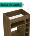 Ver imagem 4 de Aparador Adega Bar 4 Nichos 72x45 Cm Dri 4102 Pinho Arly