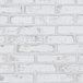 Papel de Parede Tijolo Branco Texturizado - PP336 Rolo de 1m2 - 8