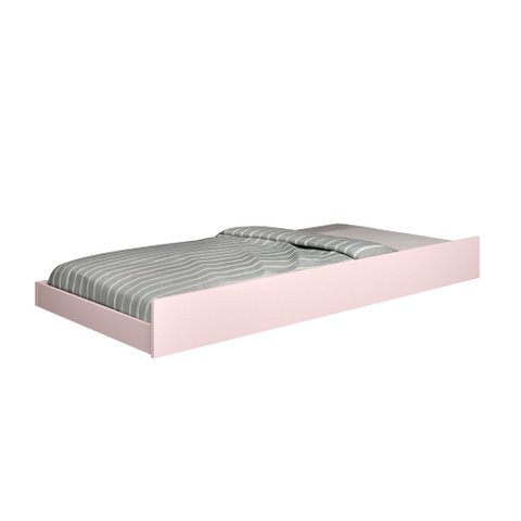 Cama Auxiliar Solteiro Eleganza Rosa