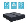 Base Cama Box Bipartido Queen Size Corino Preto 40x158x198 - 2