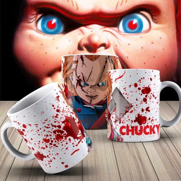 Caneca Chucky Personalizada Porcelana Branca 325ml - 2