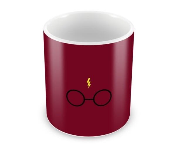 Caneca Harry Potter Porcelana Branca 325ml Ref06 - 1