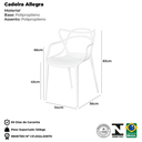 Ver imagem 2 de Cadeira Allegra em Polipropileno Branco