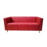 Sofá Nilo Sala Recepção 3 Lugares - Vermelho - Cor: Vermelho - 4