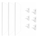 Ver imagem 2 de Kit 3 Prateleiras 60X25 + 6 Suportes Em Pp  Branco Linha Studio Brasforma K3Sb60X25X1.5Uv