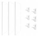 Ver imagem 2 de Kit 3 Prateleiras 60X25 + 6 Suportes Em Pp  Branco Linha Studio Brasforma K3Sb60X25X1.5Uv