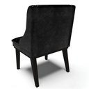 Ver imagem 7 de Cadeira Estofada para Sala de Jantar Base Fixa de Madeira Preto Lia Sintético Premium Preto - Ibiza