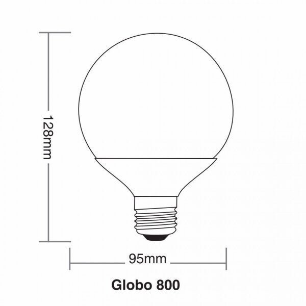 Lâmpada LED Globo 9,5W Taschibra Luz Amarela 3000K - 2