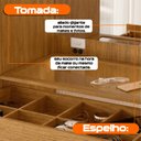 Ver imagem 5 de Penteadeira Camarim com Espelho 2 Portas com Vidro Reflecta e 1 Gavetas com Divisória Star